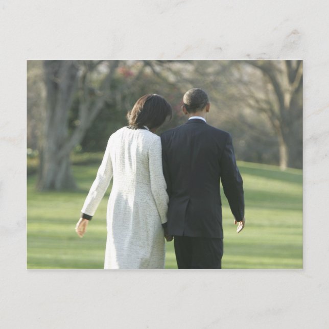 President Barack Obama and First Lady Michelle Postcard (Front)