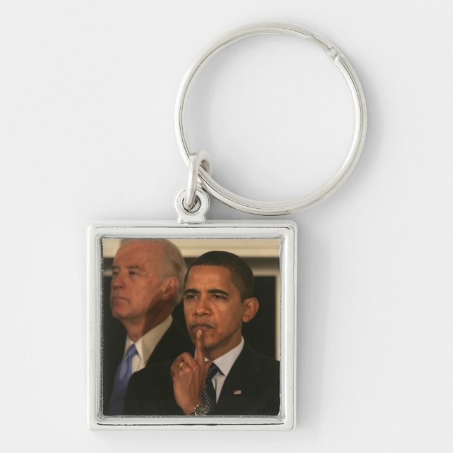 President Barack Obama and Vice President Key Ring (Front)