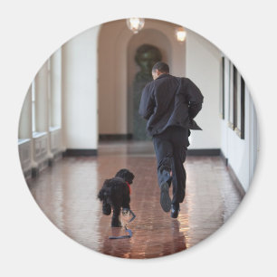 President Barack Obama & Bo Magnet