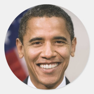 President Barack Obama Classic Round Sticker