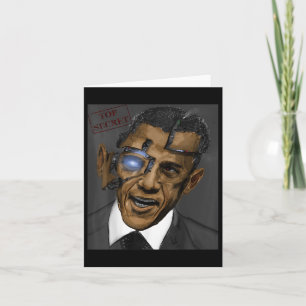 President Barack Obama Evil Cool Robot Card