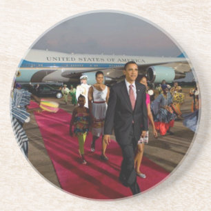 President Barack Obama & Family Coaster