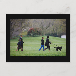 President Barack Obama & Family Postcard