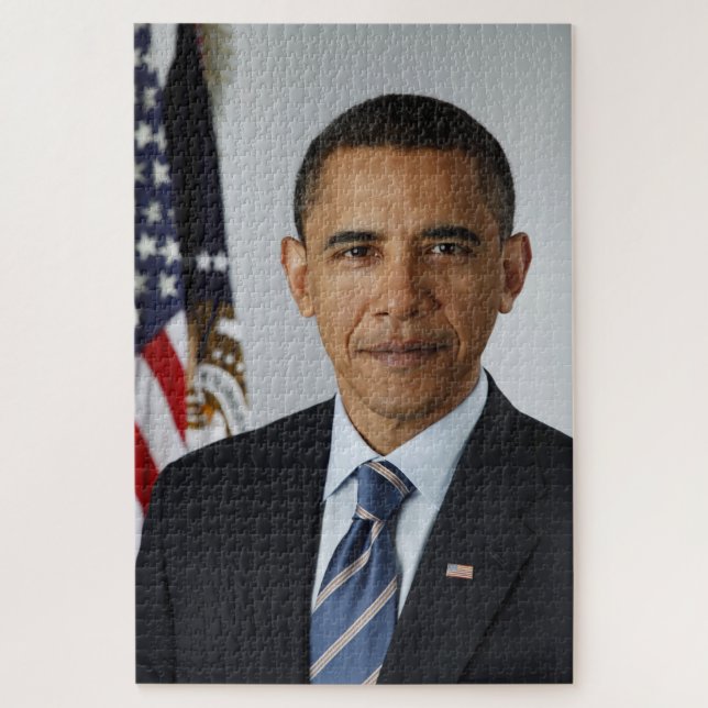 President Barack Obama First Term Offical Photo LG Jigsaw Puzzle (Vertical)