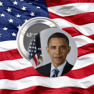 President Barack Obama First Term Offical Portrait 6 Cm Round Badge
