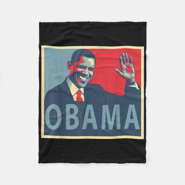 President Barack Obama  Fleece Blanket (Front)