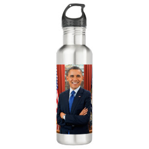 President Barack Obama in the Oval Office 710 Ml Water Bottle