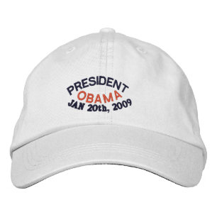 PRESIDENT BARACK OBAMA INAUGURATION EMBROIDERED HAT