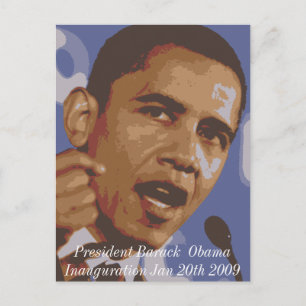 President Barack  Obama Inauguration Jan 20th 2009 Postcard