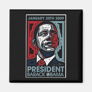 President Barack Obama January 20th 2009 Magnet