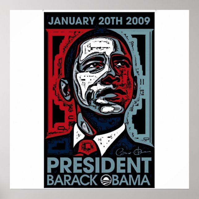 President Barack Obama January 20th 2009 Poster (Front)