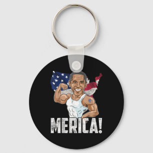 President Barack Obama Merica 4th Of July Funny Pa Key Ring