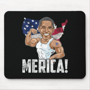 President Barack Obama Merica 4th Of July Funny Pa Mouse Pad
