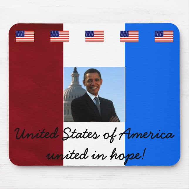 President Barack Obama Mouse Pad (Front)