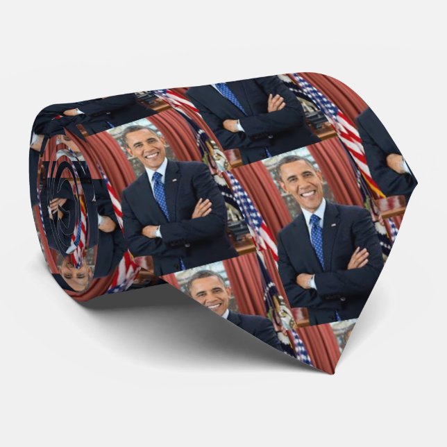 President Barack Obama Necktie (Rolled)