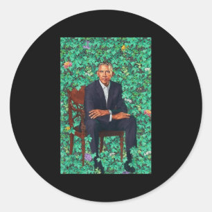 President Barack Obama Portrait Shirt  Classic Round Sticker