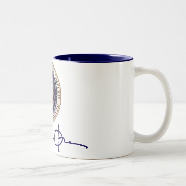 President Barack Obama Signature Two-Tone Coffee Mug (Right)