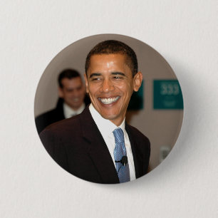 President Barack Obama Smiles 6 Cm Round Badge