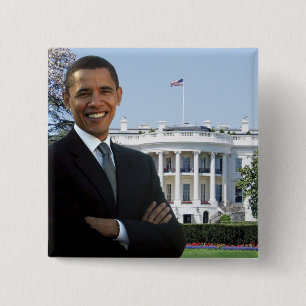 President Barack Obama - Square Pin