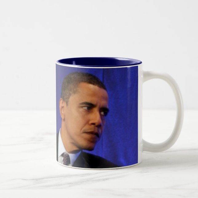 President Barack Obama Two-Tone Coffee Mug (Right)