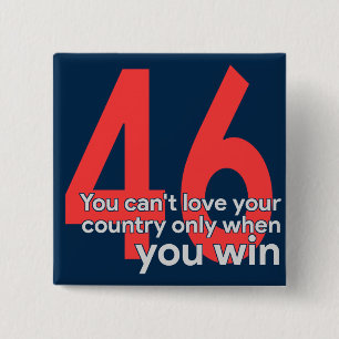 President Biden on January 6 15 Cm Square Badge