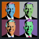 President Biden Pop Art (Orange, Grey, Brown) Poster<br><div class="desc">Political Pop Art Gear and Political Gifts from PolitiClothes.com & PolitiCardz.com Find the Most Unique Election and Political Gifts Including: Political T-shirts, Political Bumper Stickers, Political Buttons, Political Posters, Political Pins, Political Cards, Political Mugs, Political Posters, Political Signs and More! Political Art & Gear: http://www.PolitiClothes.com Political Cards & Gifts: http://www.PolitiCardz.com...</div>