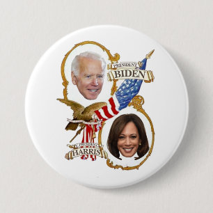 President Biden / Vice President Harris 7.5 Cm Round Badge