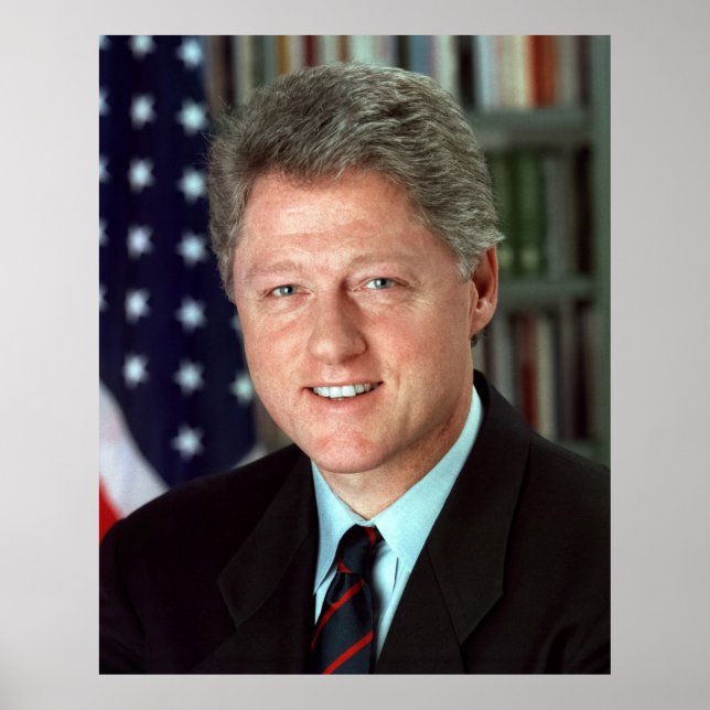 President Bill Clinton Official Portrait 40 x 50 Poster (Front)