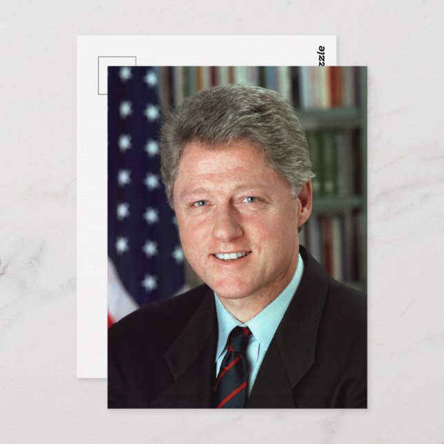 President Bill Clinton Official Portrait Postcard (Front/Back)