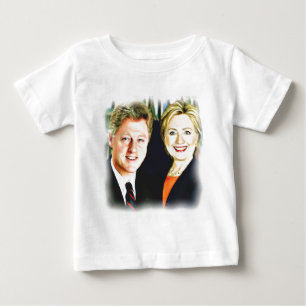 President Bill Clinton & President Hillary Clinton Baby T-Shirt
