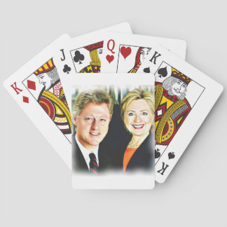 President Bill Clinton & President Hillary Clinton Playing Cards