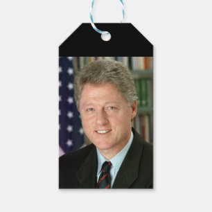 President Bill Clinton White House Photo Gift Tags