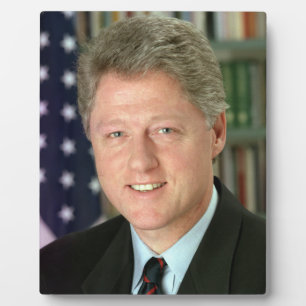 President Bill Clinton White House Photo Plaque