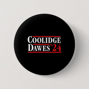 President Calvin Coolidge 1924 - Retro 4th Of July 6 Cm Round Badge
