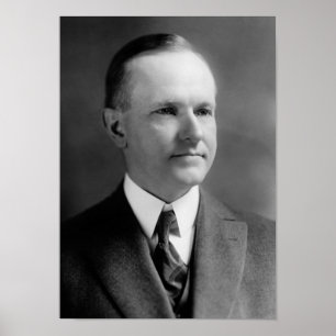 President Calvin Coolidge Portrait - 1923 Poster