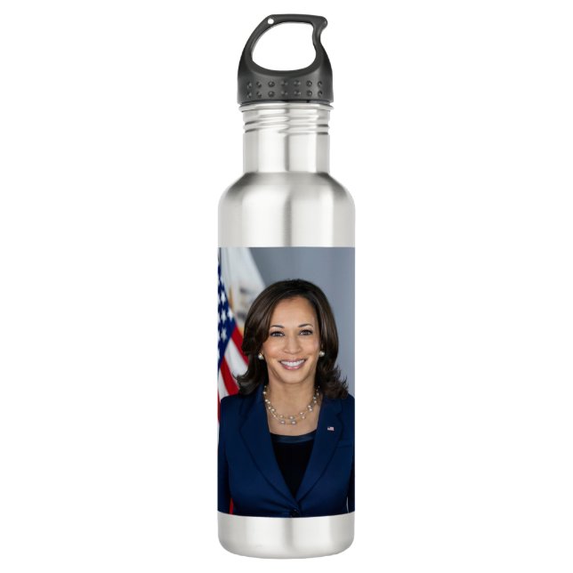 President Candidate Kamala Harris US 2024 710 Ml Water Bottle (Front)