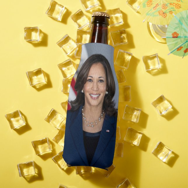 President Candidate Kamala Harris US 2024 Bottle Cooler (In Situ Summer)