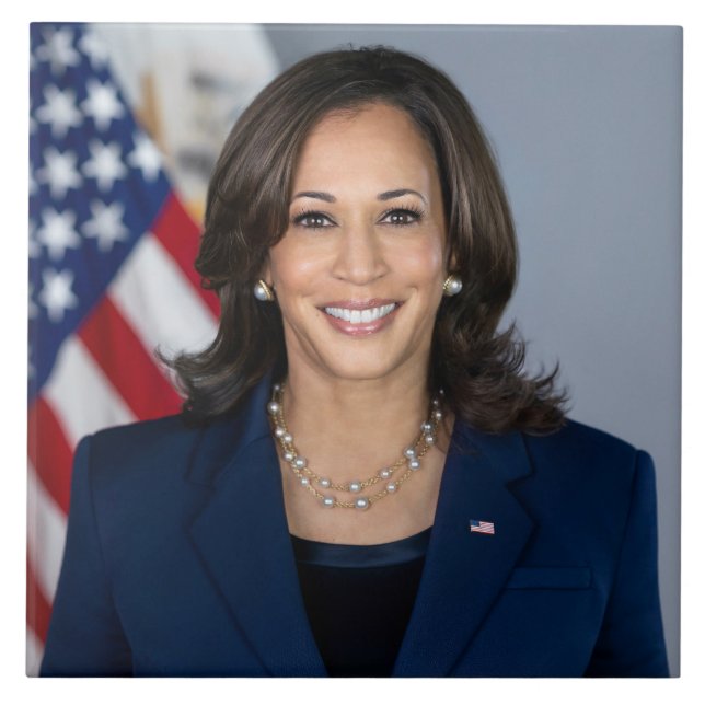 President Candidate Kamala Harris US 2024 Ceramic Tile (Front)