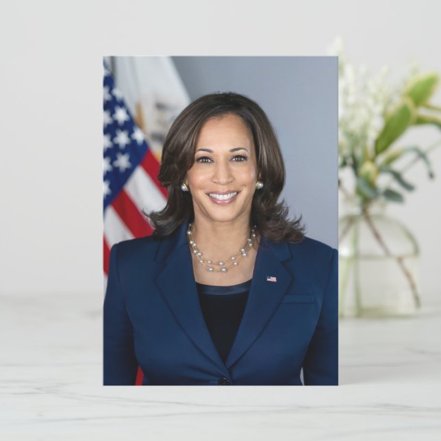 President Candidate Kamala Harris US 2024 Holiday Card (Standing Front)