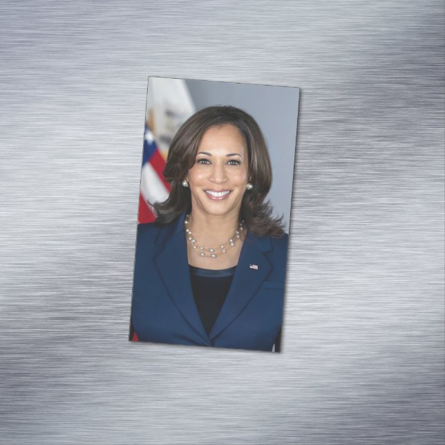 President Candidate Kamala Harris US 2024 Magnetic Business Card (In Situ)