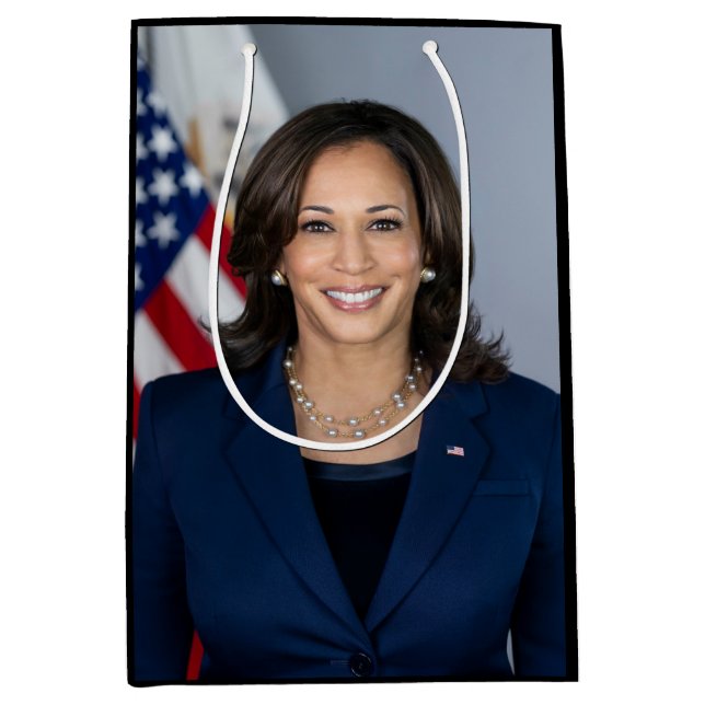 President Candidate Kamala Harris US 2024 Medium Gift Bag (Front)