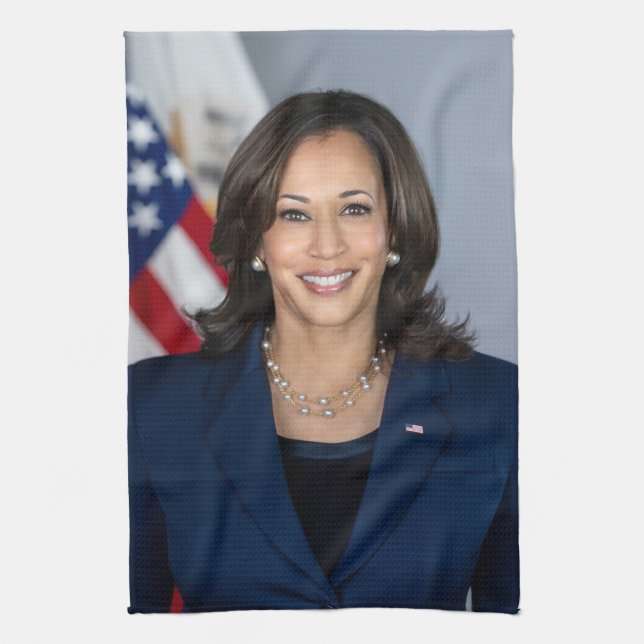 President Candidate Kamala Harris US 2024 Tea Towel (Vertical)