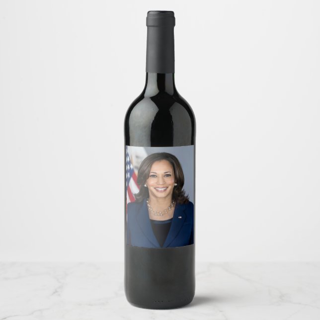 President Candidate Kamala Harris US 2024 Wine Label (Front)