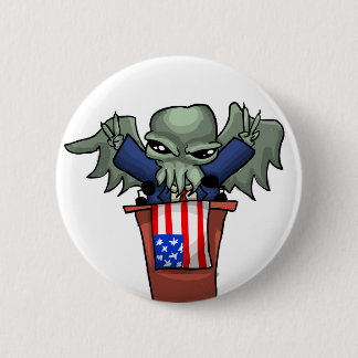 President Cthulhu 6 Cm Round Badge