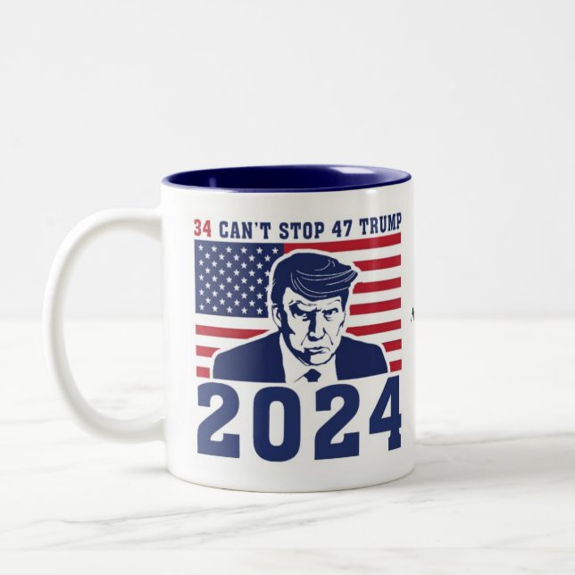 President Donal Trump Mugshot Coffee Cup (Left)