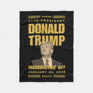 President Donald J. Trump Inauguration Day 2025 Me Fleece Blanket