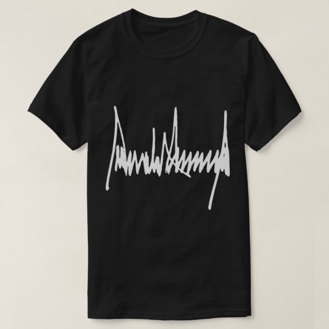 President Donald J Trump Signature Premium  T-Shirt (Design Front)