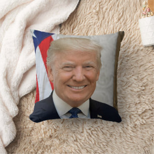 President Donald Trump 2017 Official Portrait Cushion