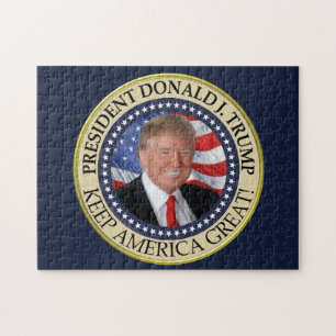 President Donald Trump 2020 Keep America Great Jigsaw Puzzle