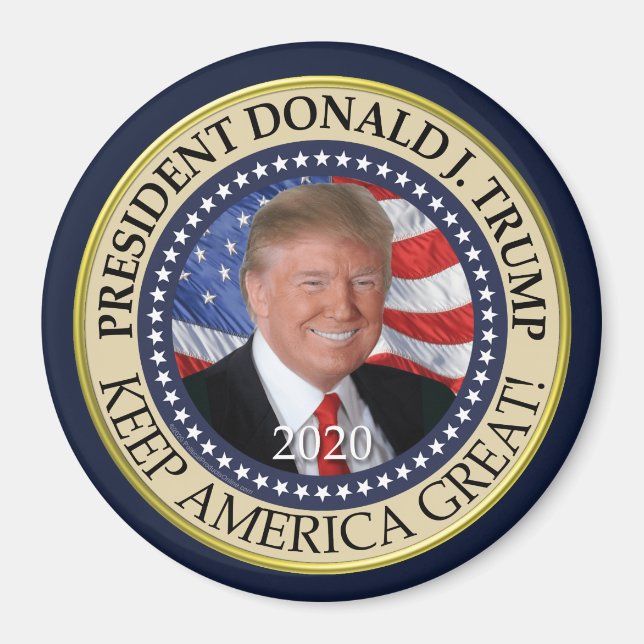 President Donald Trump 2020 Keep America Great Magnet (Front)